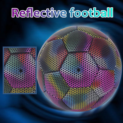 The GenStar™ Holographic Glowing Reflective Soccer Ball