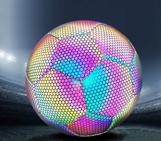 The GenStar™ Holographic Glowing Reflective Soccer Ball